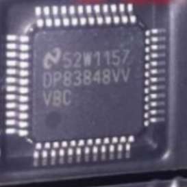 Dp83848 ivvdp83848 cvvdp83848 vvtqfp-48 Ethernet controller chip.